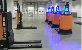 High Precision Intelligent Warehouse Management 3000kg Heavy Load Agv Forklift Full Servo Motor Controlled Laser Forklift