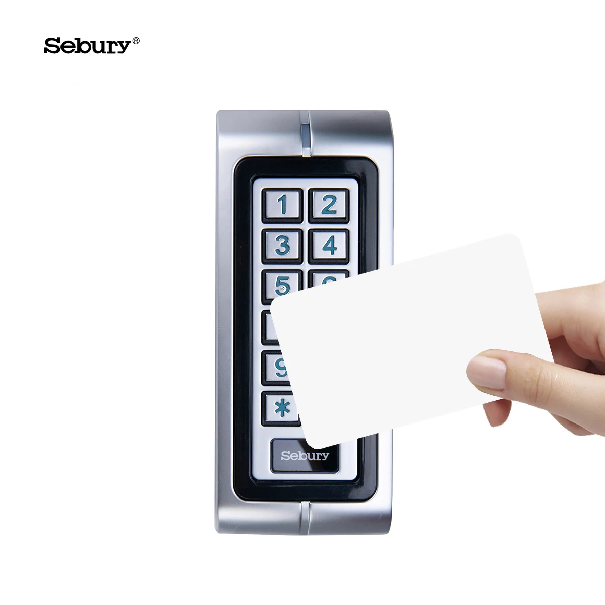 Sebury Metal Keypad PIN RFID Reader Price Waterproof RFID Card Reader / id EM Card Reader for Access Control
