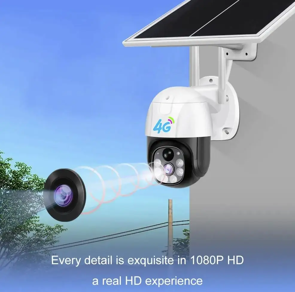 3MP 4G V380 на солнечной батарее уличная Wi-Fi беспроводная микро сеть безопасности CCTV Солнечная камера