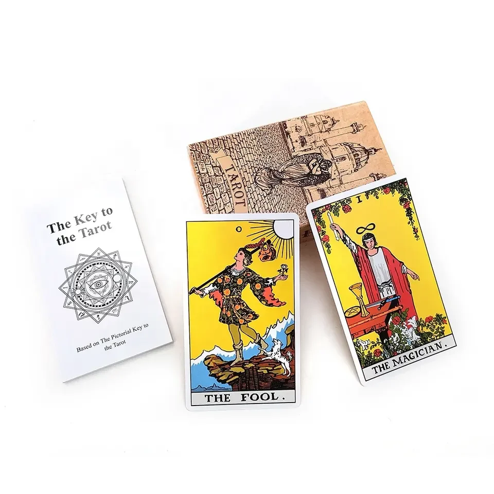 Индивидуальные колоды Таро печатные карты оракула Espanol Cartas Del Tarot En Baraja De С путеводителем