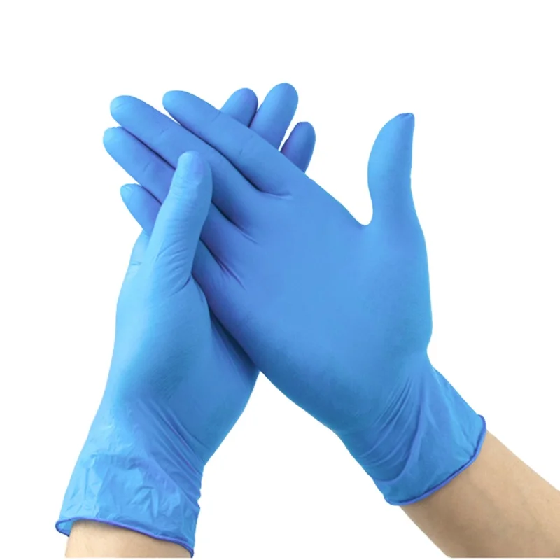 Hand gloves Black Blue En 455 En 374 Factory Sell Directly Pure Nitrile gloves Cheap Manufacturers Wholesale Powder Free