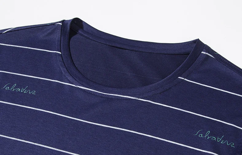 100% cotton Double Mercerized Cotton Men Custom striped printed quick dry T- Shirt T shirt