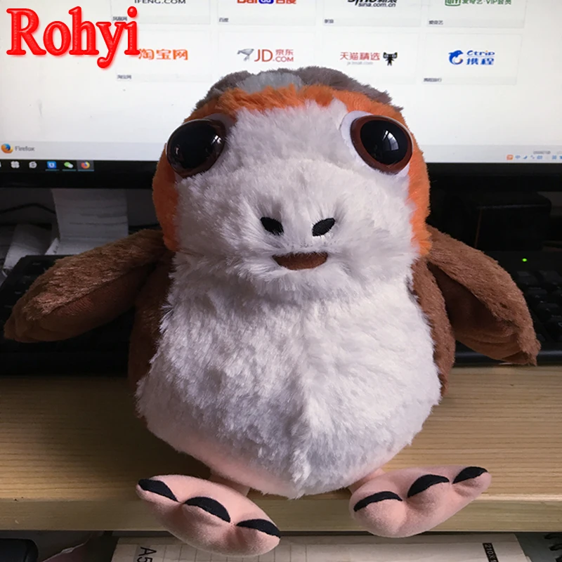 Rohyi The Last Jedi Porg Bird Plush Stuffed Toys TV & Movie Toy Gift for Easter Anime Action Figure Porg Dolls Toy For Children