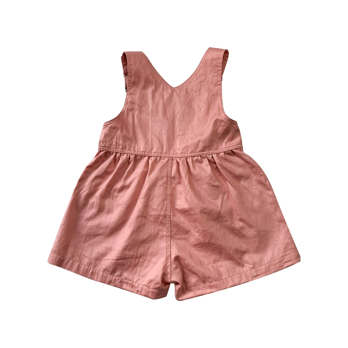 Newly design Custom cotton overalls  buckle Knee-length customized overall baby clothes