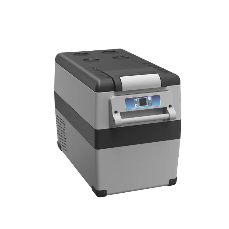 Фургон Холодильник 45 литров емкость Кемпер трейлер холодильник Двухзонный замороженный холодильник для кемпинга трейлер автомобиль автодом грузовик