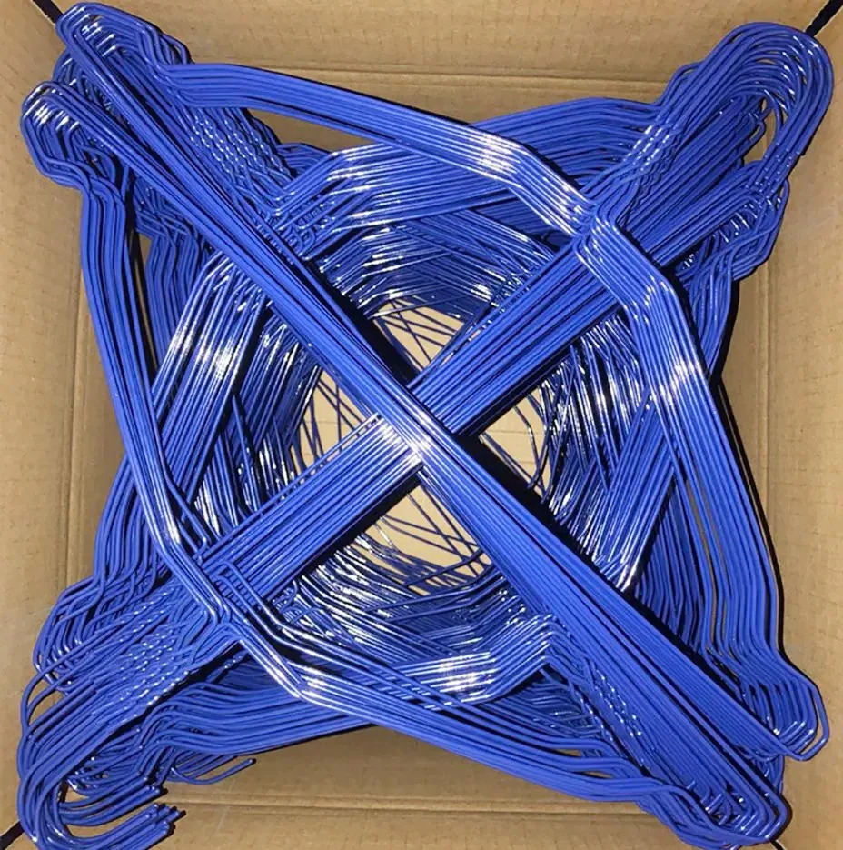 manufacturer Anti Slip Metal hook Wire Garment clothes Hangers bulk for Garment Display