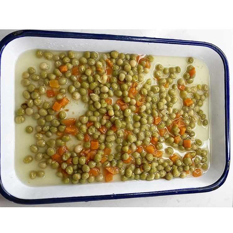 Healthy 400g*24 tin canned green beans carrots mixed vegetable food wholesale
