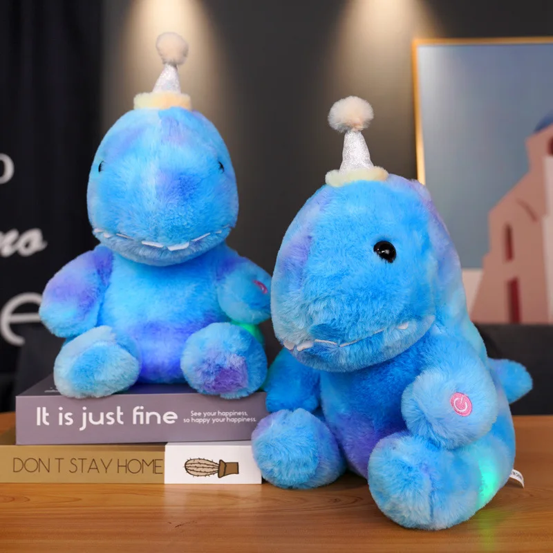 Fast Shipping Blue 32cm Short Fleece High Quality Custom Dragon Plushie Small Stuffed Animal Soft Plush Toys for Kids