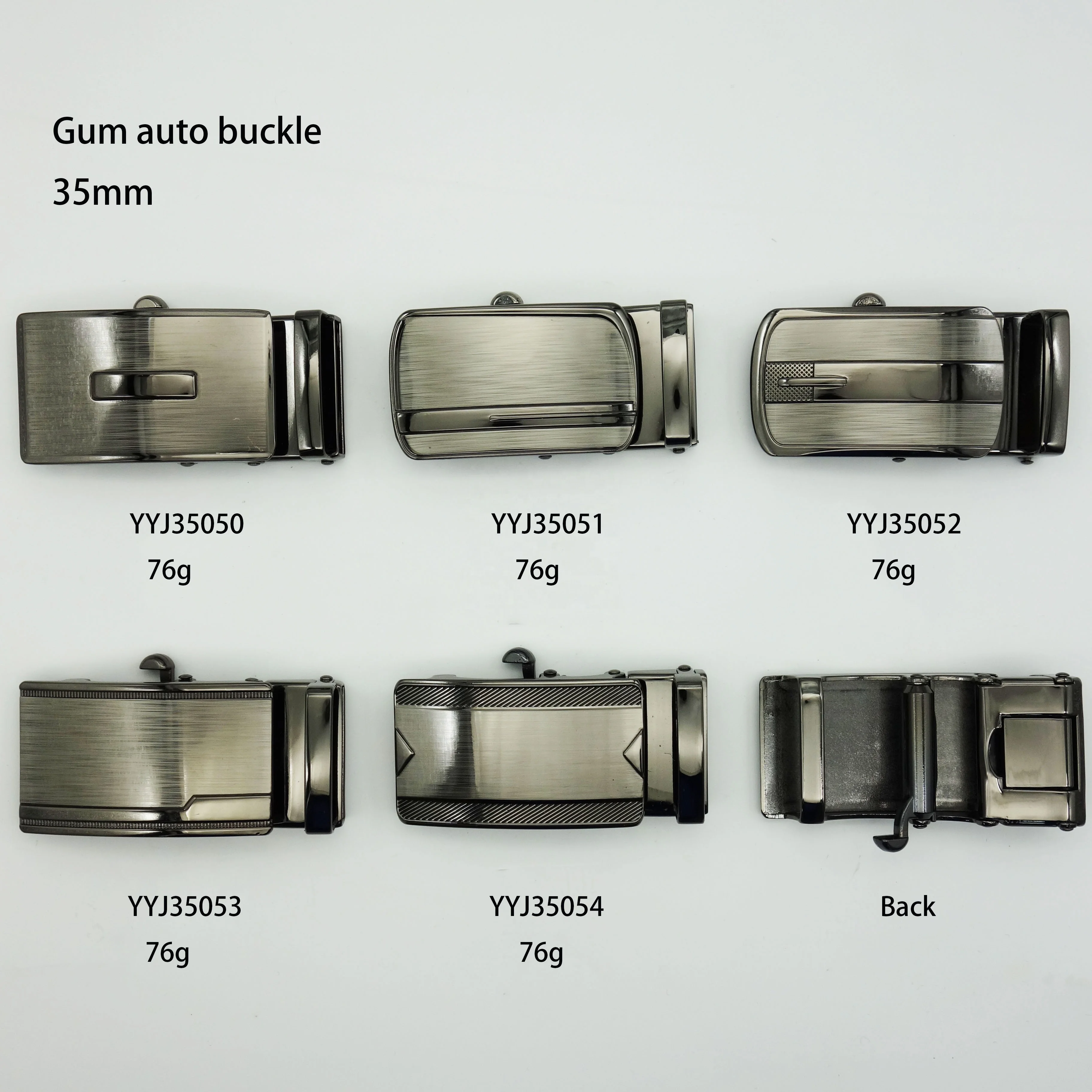 New mens hot -selling automatic belt buckle 35mm no need teeth belt buckle Customized laser logo