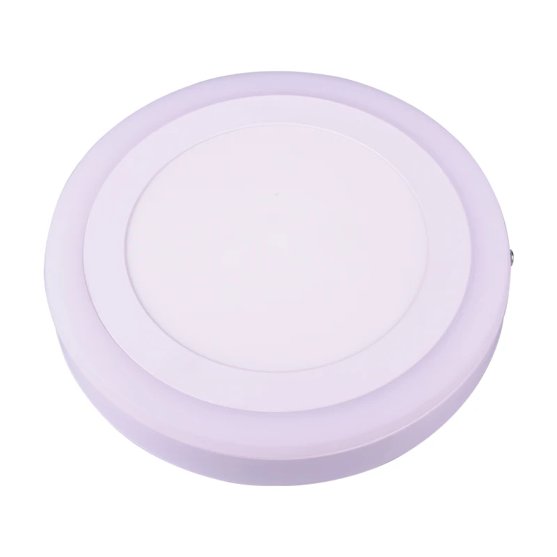 Aier Zhongshan Home Office Modern Round Double Color Ceiling Led Lamp Surface Mounted Led Panel Light