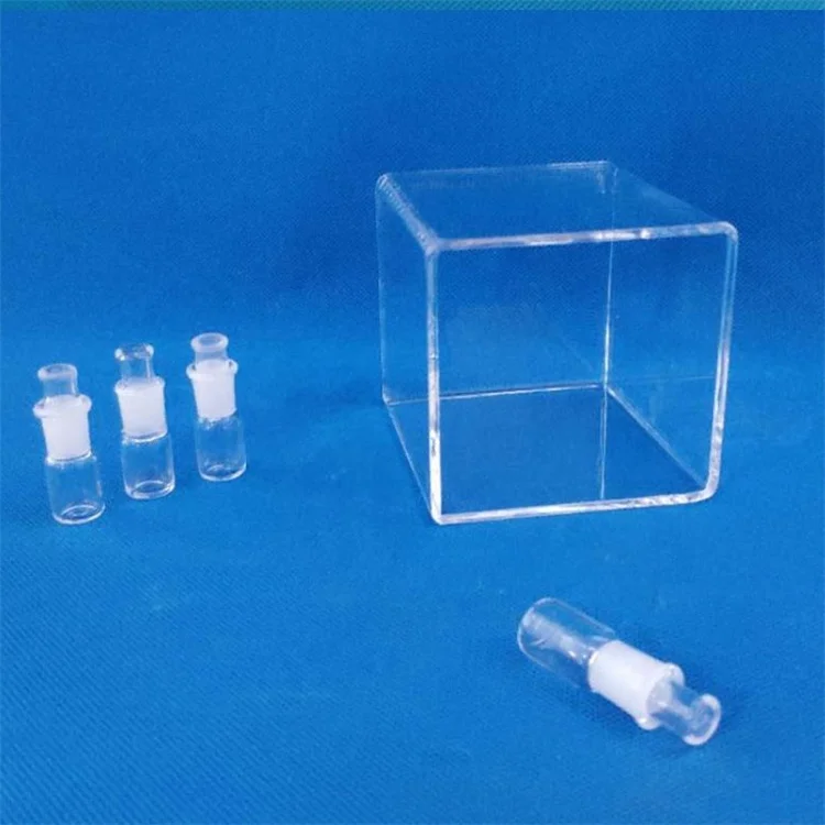 Custom transparent high temperature corrosion resistance test petri dish quartz glass square cylinder