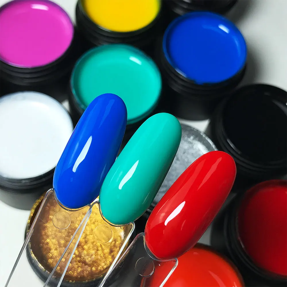 AOPMALL High Quality Pigment Vegan 12 Colors Nail Painting Gel Nail Art Gel Polish Gel Paint OEM ODM Private Label