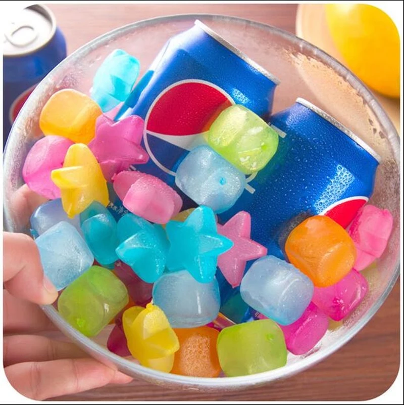 Quick-frozen ice cubes 20 pieces ice cube mold travel outdoor can be repeatedly used ice cubes freezing cooling cycle