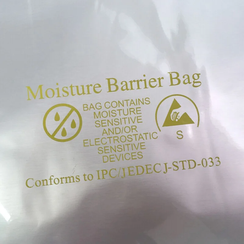 electronic anti-static aluminum foil vacuum-sealed bags moisture barrier bag