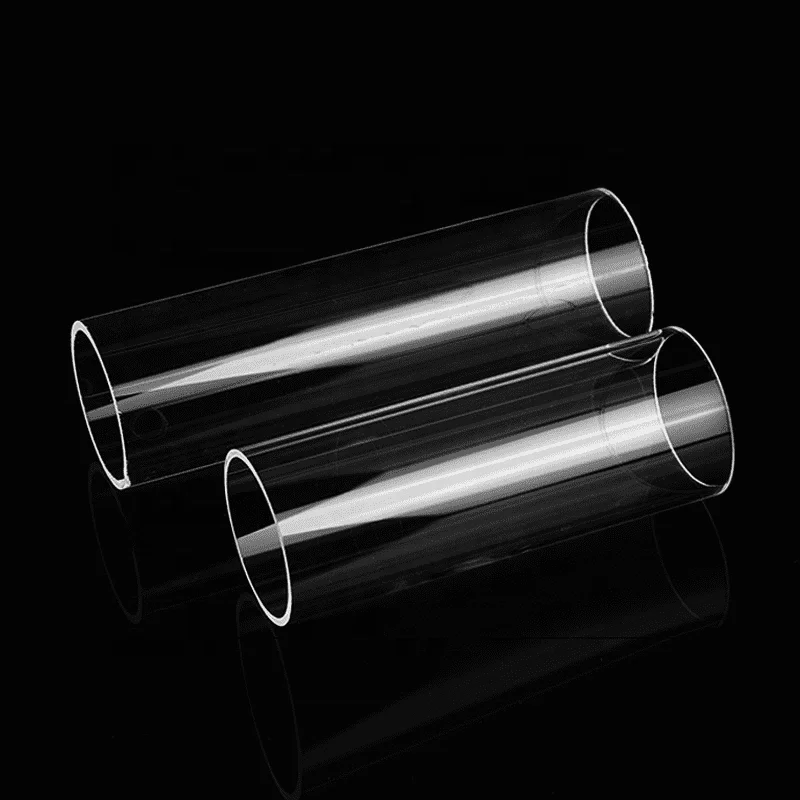 HM Heat Resistant Transparent Crystal Glass Pipe for Smoking