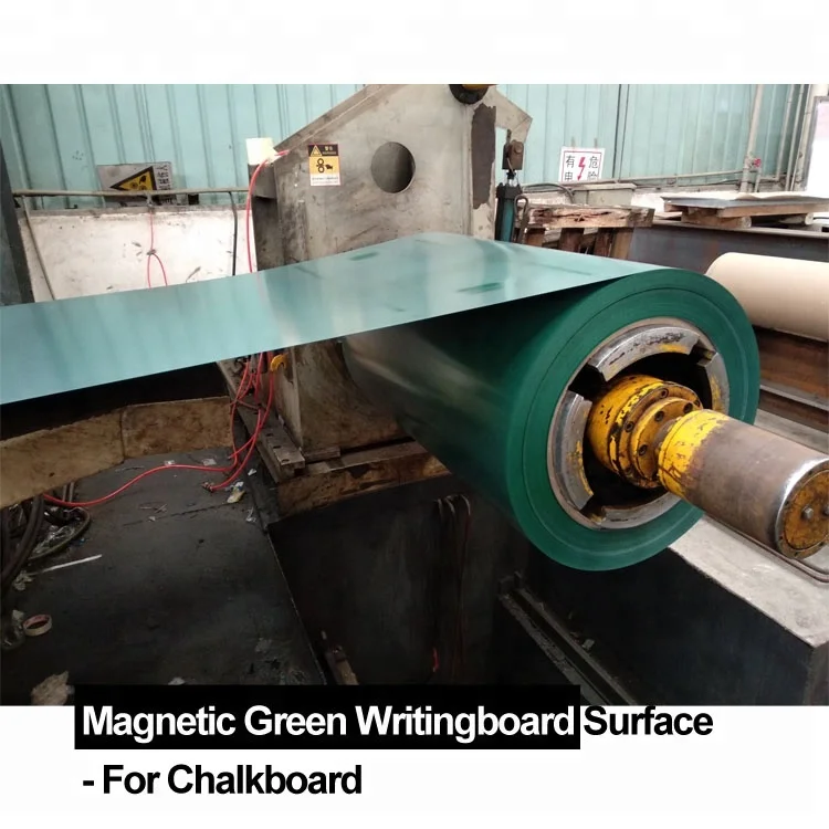 Pre-painted steel school chalk board steel surface green board in roll