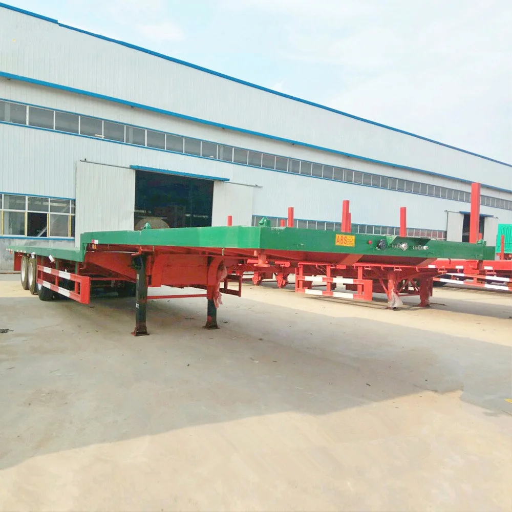 Factory Direct China Hot Selling 3 Axles 60T Low Bed Semi Trailer for Sale