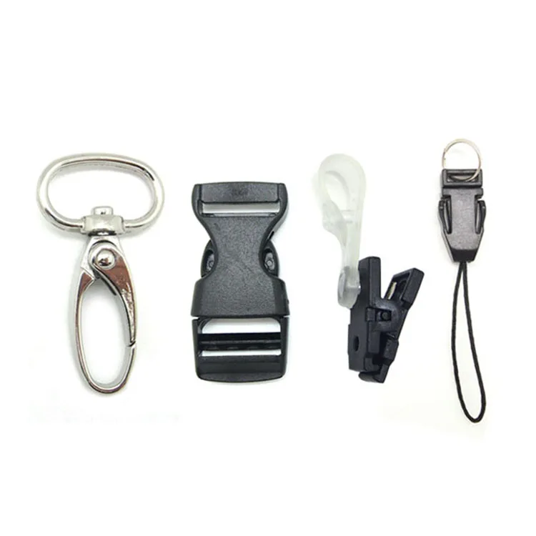 
Factory Direct Supply Plastic Buckle Clip Lanyard Accessories 