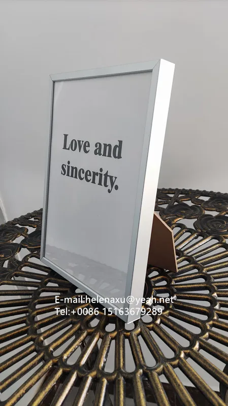 High quality Brilliant aluminium photo frame a1 a2 a3 a4 black white picture frame aluminum large picture frame