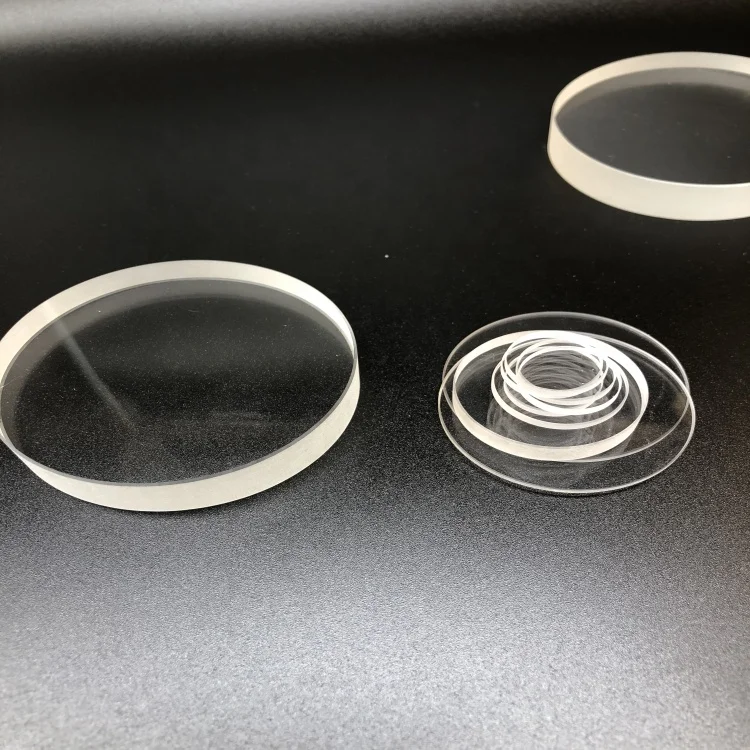 Heat resistance fused silica lens for chemical instrument