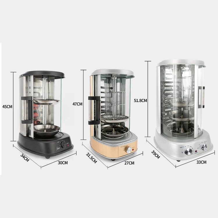 
 Домашний электрический вращающийся мини-гриль для кебаба, барбекю, курицы  