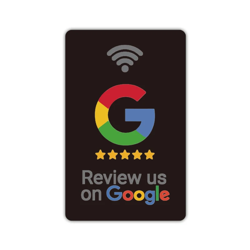 Пользовательский программируемый QR-код Бизнес RFID карта NFC Google Review Card