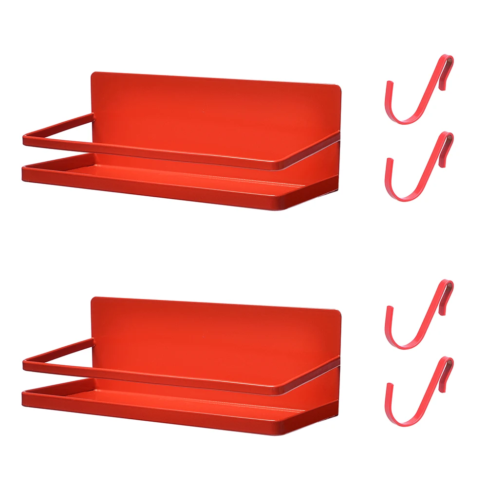 New Products Kitchen Wall-Mounted Spice Rack Stainless Steel & Aluminium Kitchen Holder Organizer With Vacuum Suction Cups