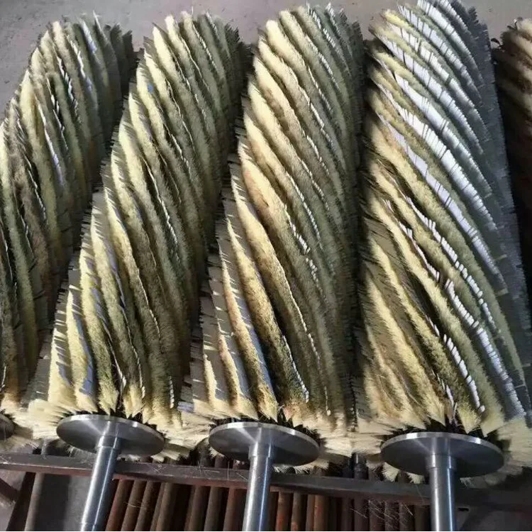 CNC polishing wooden sisal strip sander roller brush in Polishing Machine