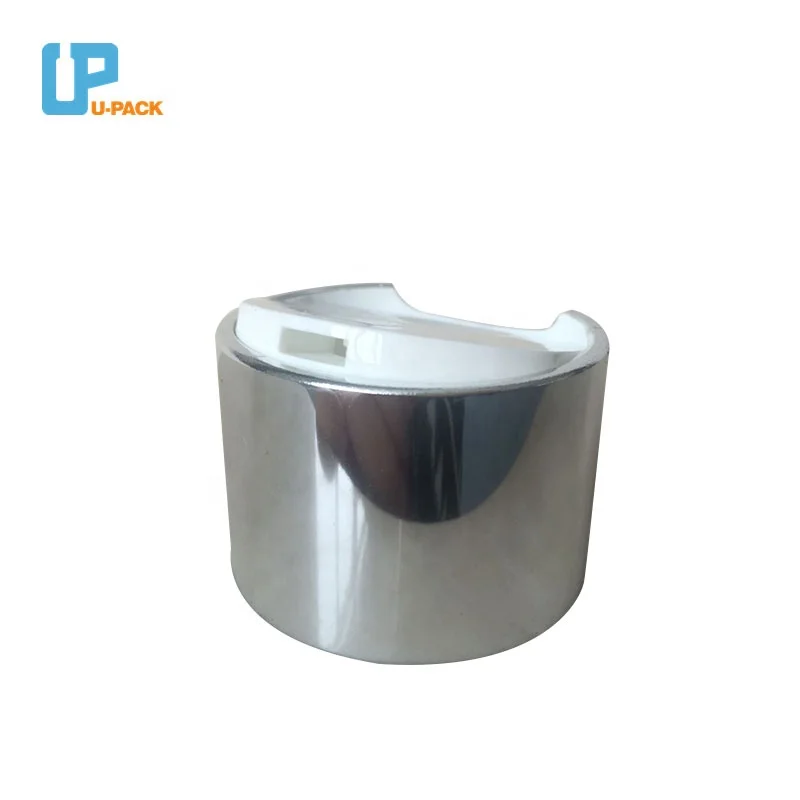 Recyclable 24/410 Plastic Round Cap Double Wall Disc Top Caps For Personal Skin care packaging