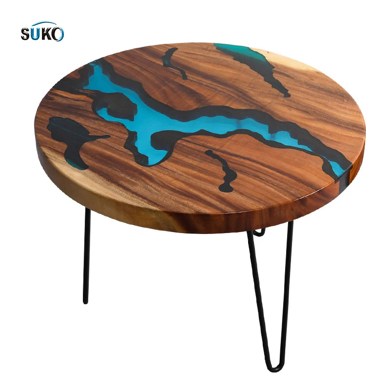 
2021 New resin table top river table 