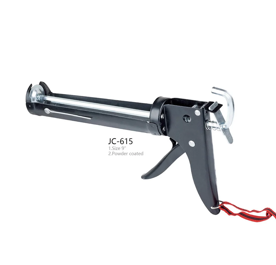 Code: JC-615 Silicone Sealant Gun Powder Coated Steel Aluminum Handle Caulking Gun