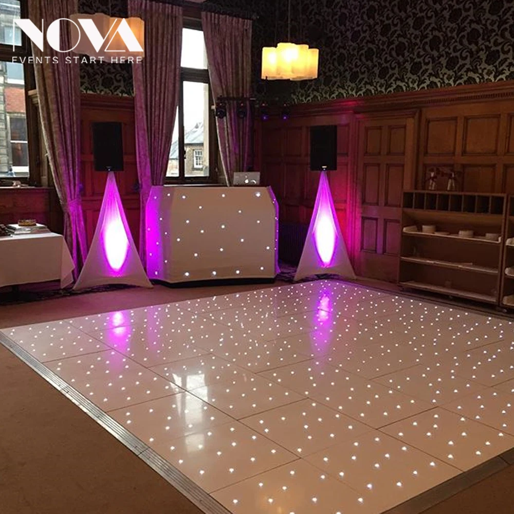NOVA Christmas event hire large size movable and portable led dance floor for re-sell
