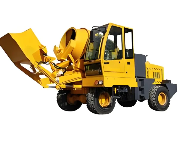 Self Loading Concrete Mixer Truck HY400 Mobile Self Loading Concrete Mixer with 400L Capacity
