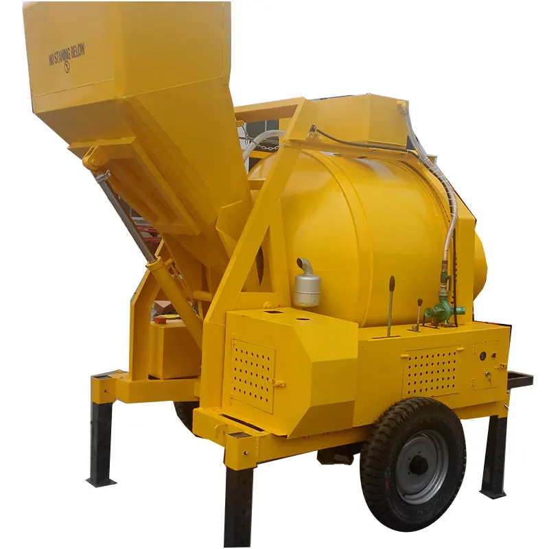 Popular Product Mobile Mini Portable Concrete Cement Mixer 500l 750l 350l Cement Mixer Self Loading Concrete Mixer
