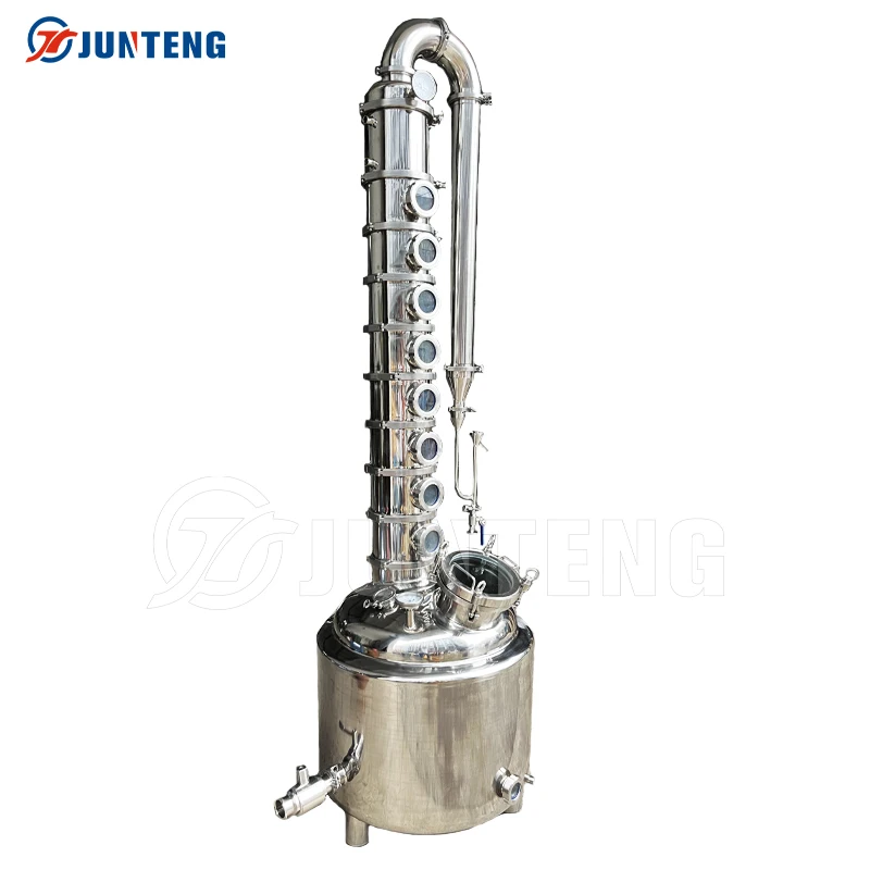 Sanitary stainless steel 100L-200L alcohol distillation micro industrial distillery equipment home alcohol distiller