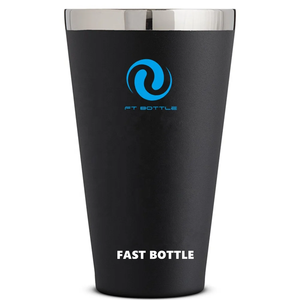 Durable 16oz Beer Tumbler  Double Wall Insulated Thermos Flask Stainless Steel Tumbler Cup for Outdoor Cup