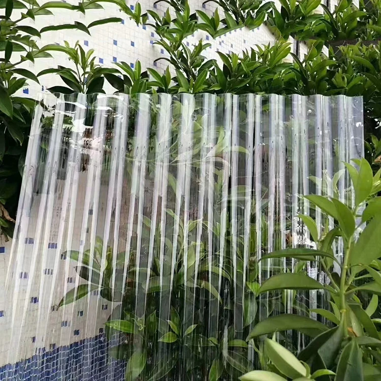PC Impact Resistance Heat Insulation corrugated polycarbonate plastic poly carbonate sheet Clear roof tile For Warehouse