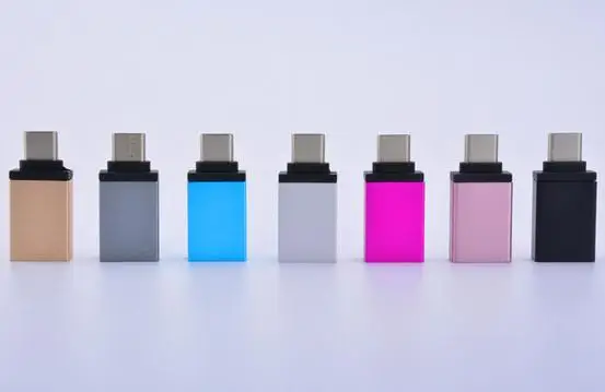  Из алюминиевого сплава с разъемом usb Type-C type-c Male к USB 3 0 Женский металлический преобразователь OTG телефонный адаптер типа c