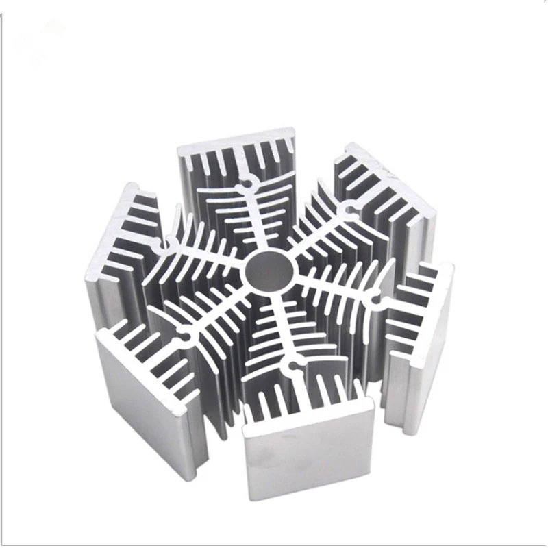 Round Heat sink Fin LED OEM EDM Customized Aluminum Extrusions Heatsink