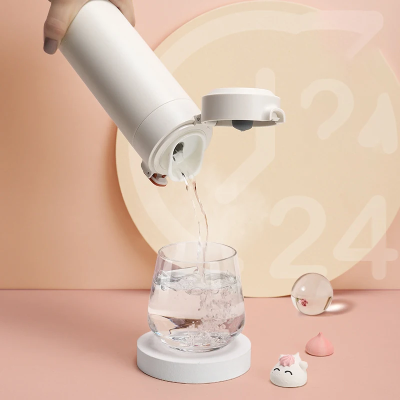 HongTai Drinkware Easy Lock Vacuum Flask with LED Display Digital Water Bottle for Baby Milk Powder