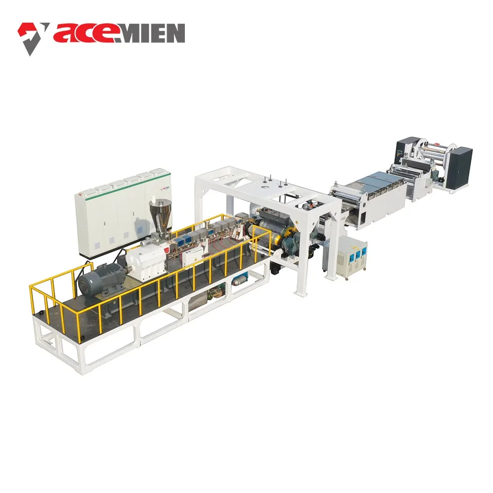
plastic pp sheet extrusion line machine for cake package used 