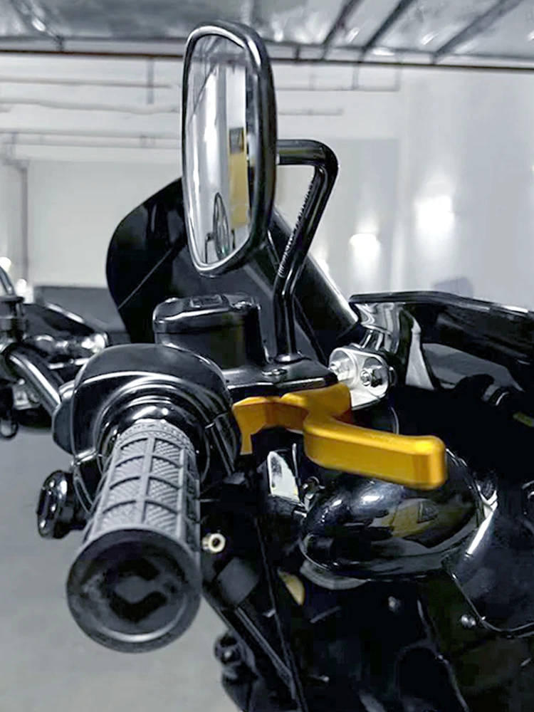 Black CNC Aluminum Blade Ergonomic Brake Clutch Levers for Harley SOFTAIL   Two finger control style more effort after