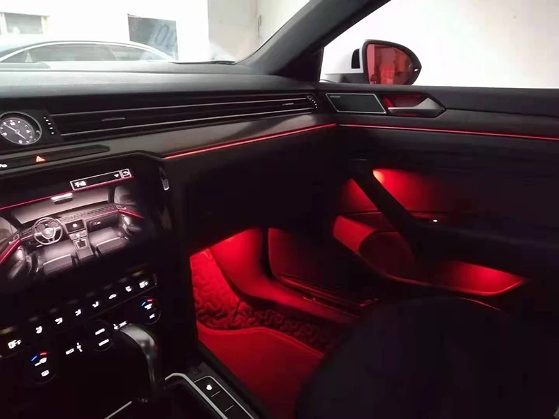  Разноцветная атмосферная интерьерная лампа для Volkswagen PASSAT