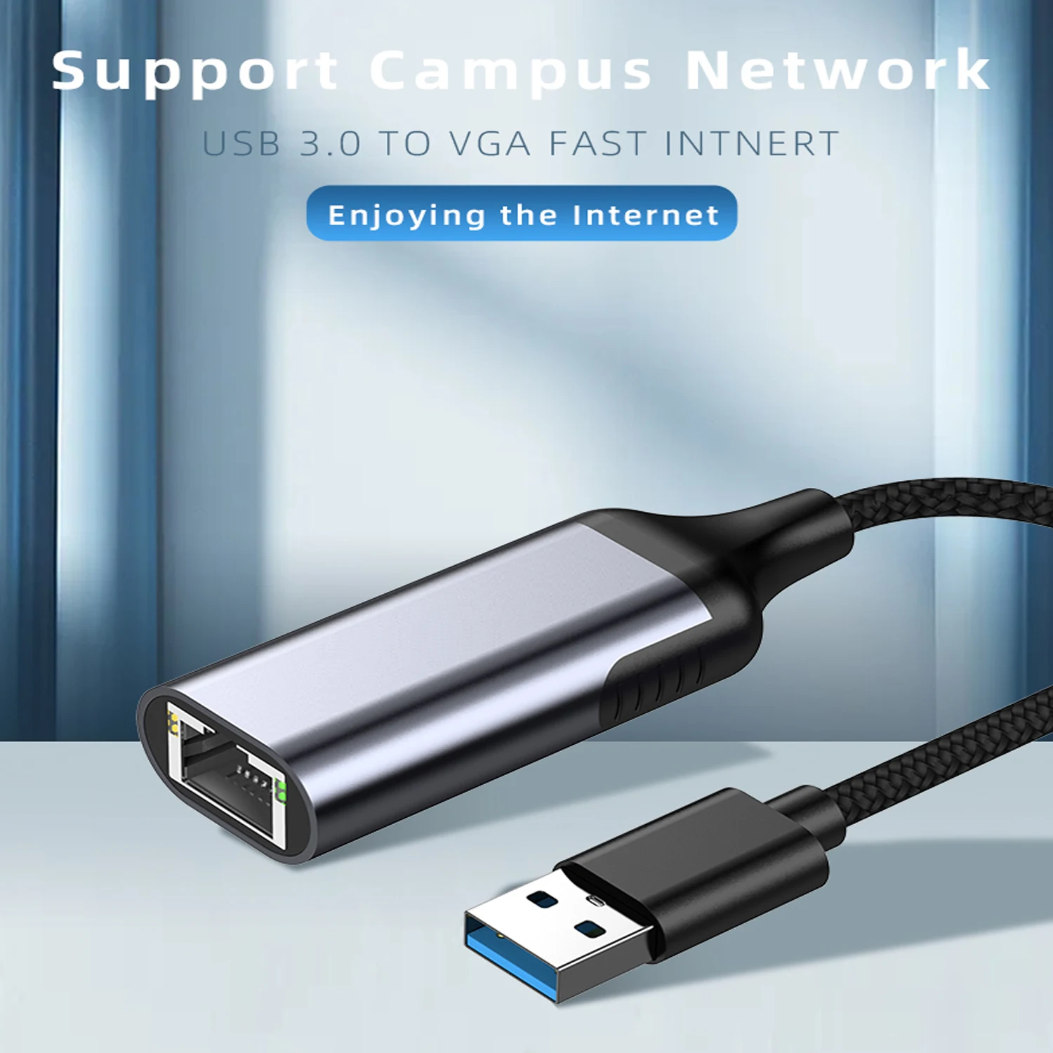 Usb-концентратор для зарядного устройства RJ45, 1000 м, USB-концентратор из алюминиевого сплава, BASIX, 1 порт, фабричная частная модель