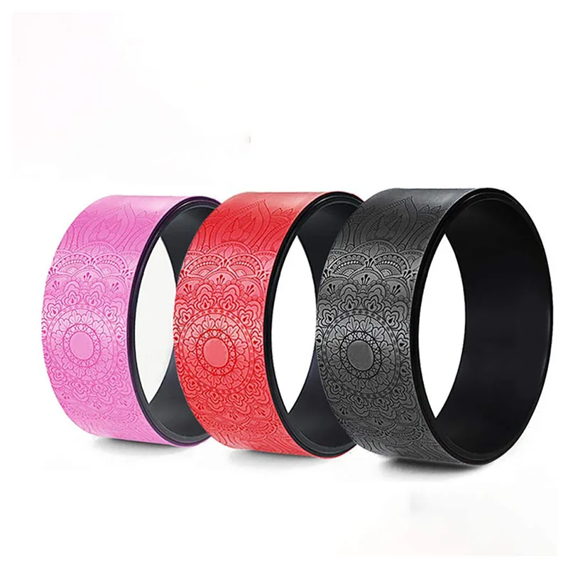 Fitness Wheel Health And Environmental Protection Anti-Skid,Comfortable Super Beautiful Carving Pilates yoga wheel