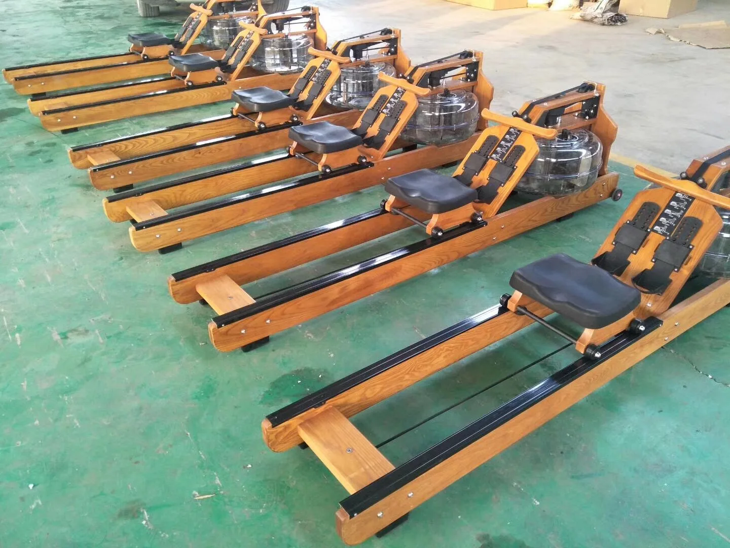 
PLD Dezhou Fitness Equipment water rower with Resistance adjustment button Cardio Exercise Gym Machine 