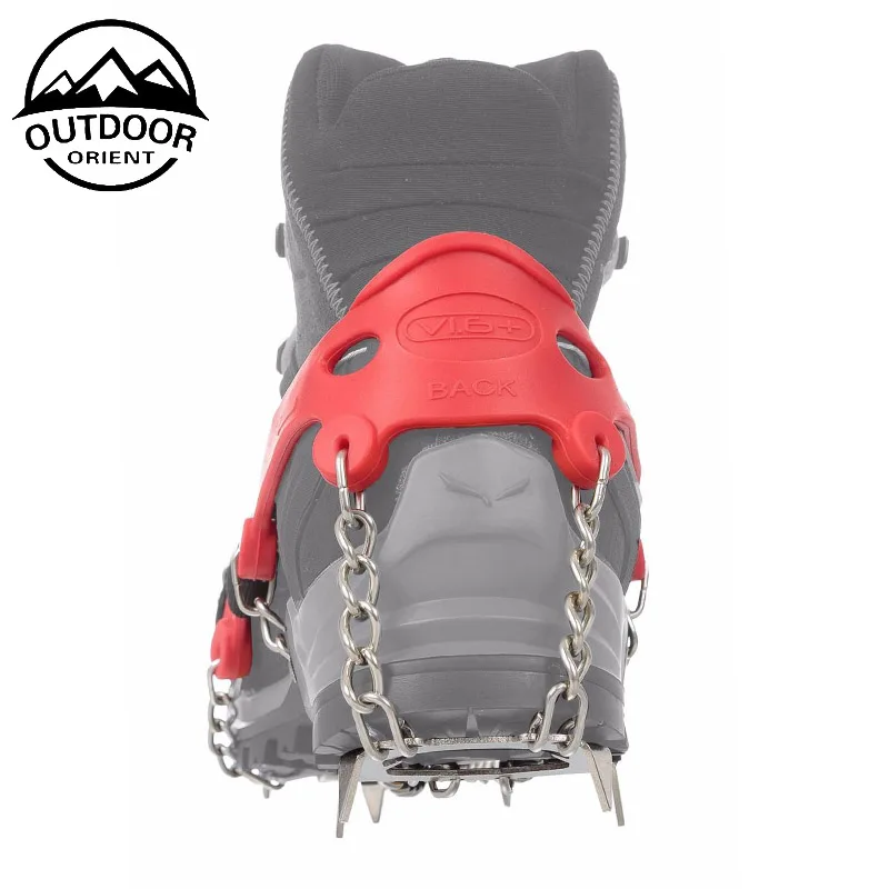 manufacturer for Anti Slip Snow ice hiking crampons Climbing Ice Grips Stainless Steel Spikes Shoes Safe Protect hiking Crampons