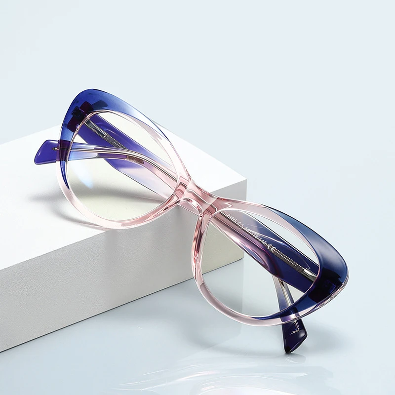 Новые модные очки с защитой от синего света большие в винтажной оправе синим светом стильные для компьютера