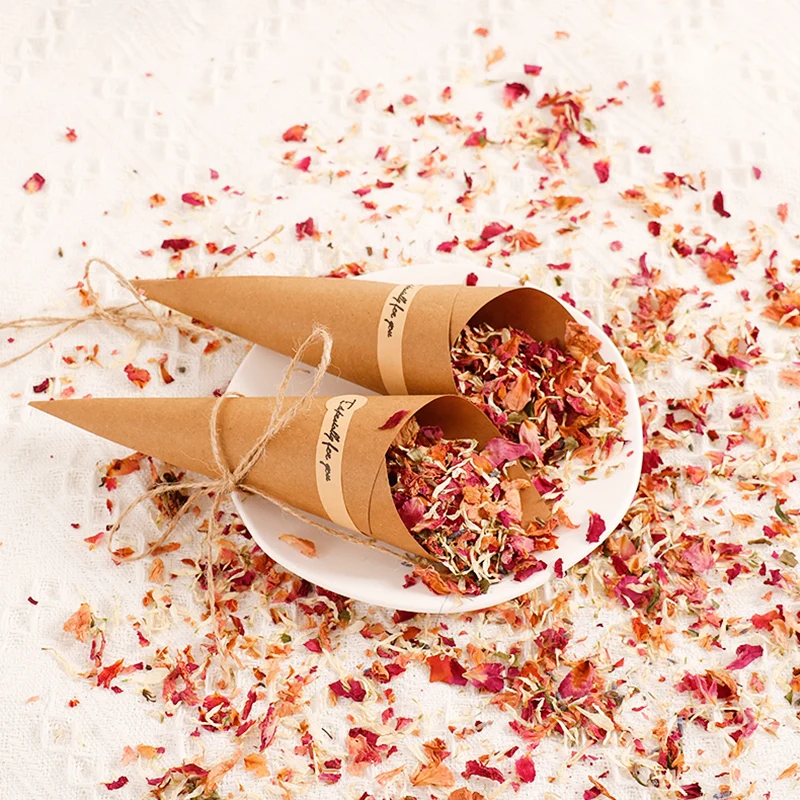 100% natural wedding confetti ELOMAN dried flower petals pop wedding and party decoration biodegradable rose petal confetti