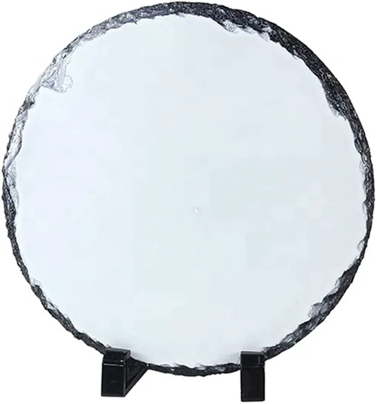 Sublimation Bulk 4X4 Custom Round Carved Cut Black Square Slate Board Coasters Size Bulk To Print On